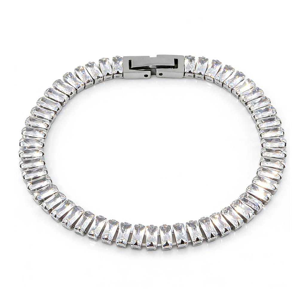 Zircon Tennis Bracelet Women's Square Light Luxury Exquisite Bracelet Gift Jewelry