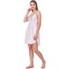 Ladysta Camicia da Notte Babydoll da Donna in Raso Tinta Unita Taglia Unica (S  M L)