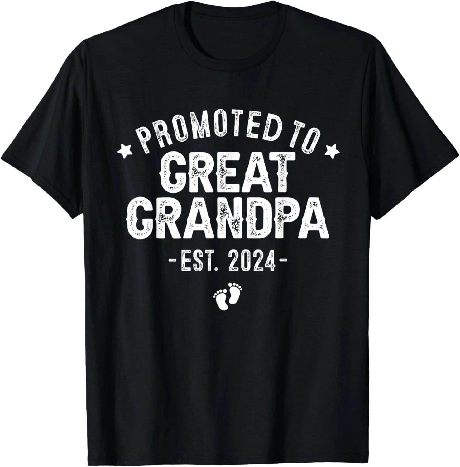 1st Time Great Grandpa Est 2024 New First Great Grandpa 2024 Gift Unisex T-Shirt S
