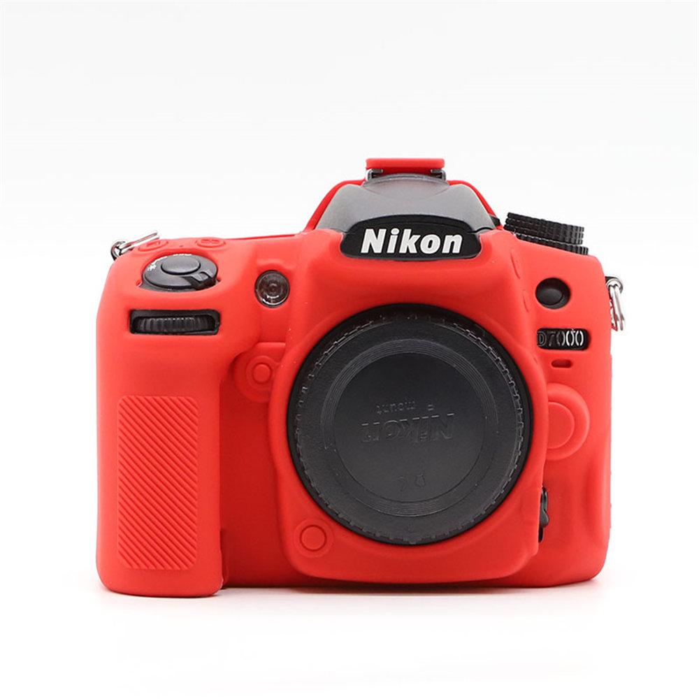 

D7000 Camera Soft Silicone Case For Nikon D7000 Armor Rubber Cover Skin красный