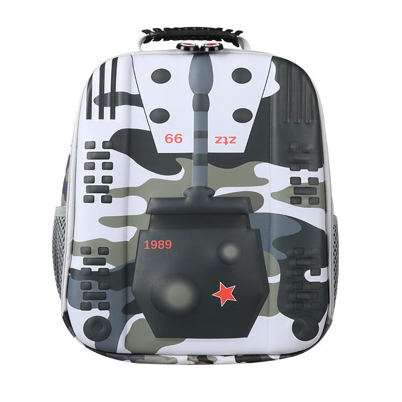 Stylish Tank-shaped Eva Shell Preschool Backpack For Kids In Trendy Colors And Big Capacity