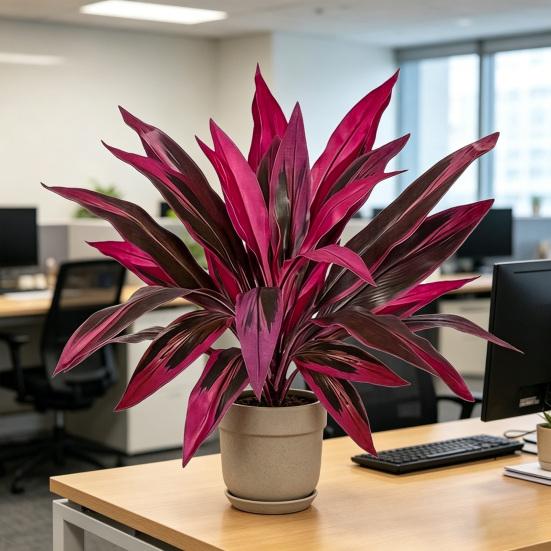 Realistic Artificial Fern And Dragon's Blood Tree Plants, 18 Branches Outdoor UV Resistant Fake Ferns for Garden, Patio, Wedding, Balcony