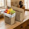 Borsa Pranzo Grande Capacità in Tela Cerata Impermeabile Termica Isolante Anti-Sporco Riutilizzabile Borsa Frigo