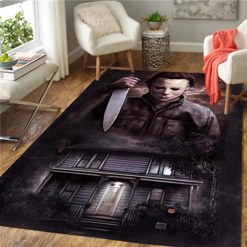 Horror Series Carpet Living Room Home Decor Sofa Table Rug Anti Slip Chair Cushion Lounge Mat Picnic Camping Children Art
