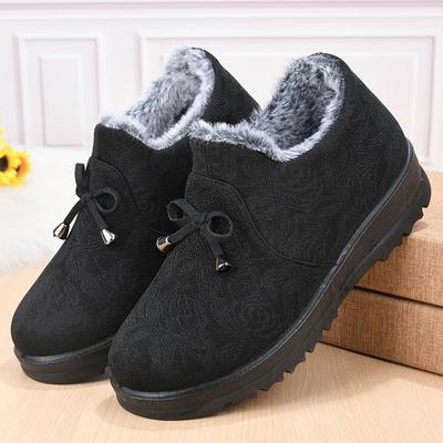 Winter Old North Cotton Shoes Women's Velvet Warm Elderly Grandma Cotton Boots Thickened Non-slip Middle-aged and Elderly Mother Shoes Short Boots