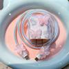 Data Line Bite Accessories for IPhone 18/20w Pink Crystal Butterfly Iphone Cable Protector Protective Cable Cover RXQ06