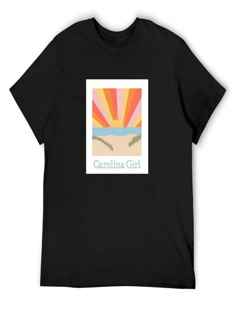 Carolina Girl T-Shirt Cute Tops Luxury T-Shirt Kawaii Clothes unisexs Graphic T-Shirts Funny