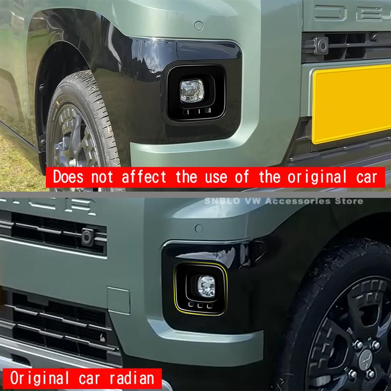 For Mitsubishi Delica MINI 2026 Accessories Front Fog Light Cover Decoration Sticker
