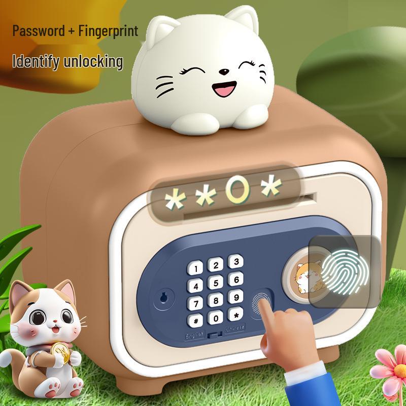 Kids' Musical Safe Piggy Bank: Large Capacity Password Savings Box and Toy
