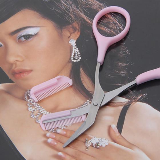 Make-up nůžkový hřeben kosmetické řasy spona do vlasů barevné dámské