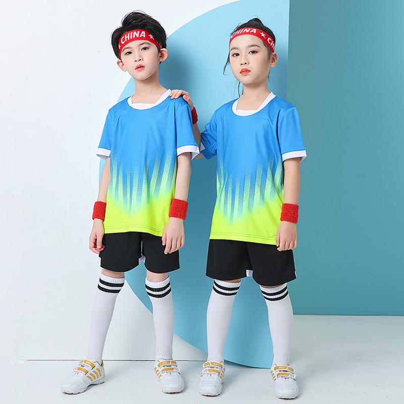 Conjunto de Uniforme de Fútbol de Secado Rápido para Niños para Competición Deportiva Escolar