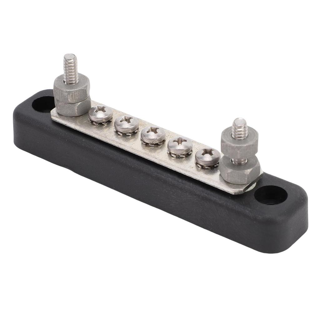 Power Distribution Block Marine Bus Bar 5 Way 12V 24V 100A 2x5mm Studs 5x4mm Screws for Car Boat RV