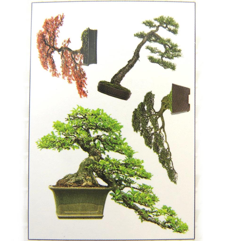 Les Trésors De Lily [M9138] - Planche de stickers 'Bonsaï' (50x70 cm)