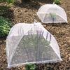 Mesh Food Covers Large White Nylon Pop-Up Tent Umbrella Collapsible Reusable Serving Dish Covers for Outdoor Camping Picnics BBQ