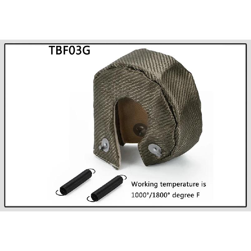 VR - 100% Full Titanium T3 Turbo Charger Heat Shield Cover Blanket Fit For : T2 T25 T28 GT28 GT30 GT35 Car Accessories
