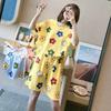 2 Piece Pajama Set Women's Shorts Short Sleeve Set Round Neck Pajamas Women's Printed Homewear Homewear Clothes Student Pajamas
