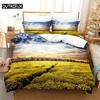Blue Sky Tea Comfortable Duvet Quilt Cover Pillowcase Bedding Set Children Bedroom Decoration Home Textile