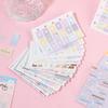 10 Pcs Cartoon Shaped Sticker Pack Colored Marks Cute Diary Stickers Scrapbooking Collage Card Decoration School Accessories