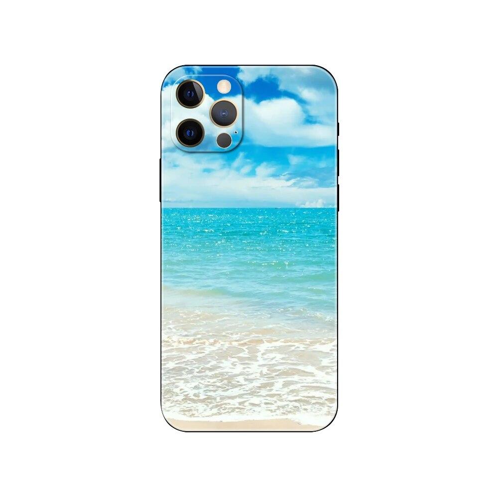 Capa de telefone de arte azul oceano para iPhone Samsung Galaxy Redmi Xiaomi Oppo OnePlus Note SA 7 8 9 10 11 12 13 14 20 21 22 23 53 54 Pro Max Ultra TPU macio