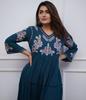 Indisches pakistanisches Designer-Midikleid Kurti Bollywood Party Wear Top Tunika Kurta Kleid