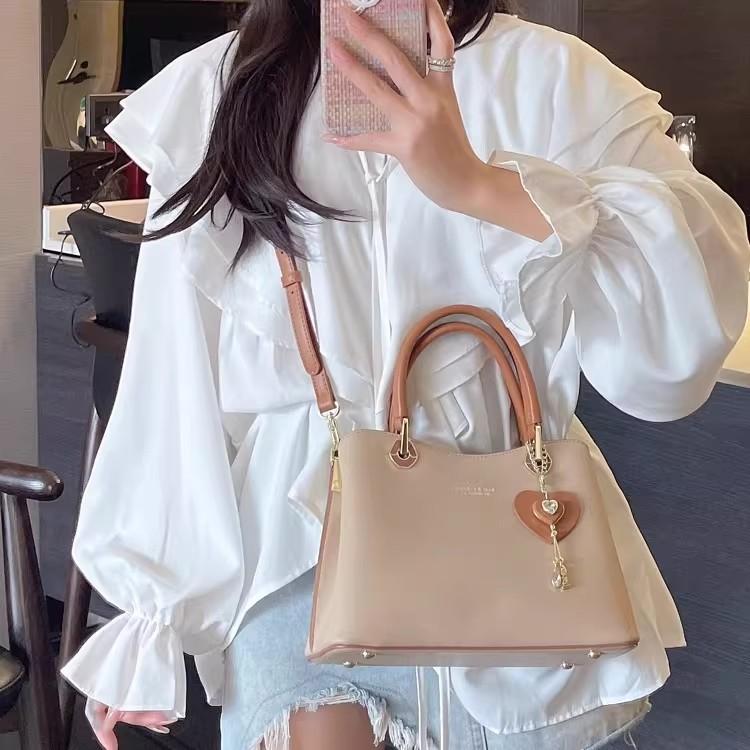 520 Geschenk für Freundin Exquisite Echte Leder Handtasche Neu Einzelne Schulter Crossbody Muttertagsgeschenk