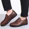 Big Size 48 Brand Men Casual Shoes Fashion Classic Casual Men Leather Shoes Black Hot Sale Breathable Business Men Shoes Casual