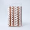 Eco-friendly Biodegradable Striped Paper Straws for Juice Catering