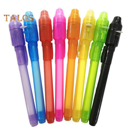 12 szt. niewidzialnego długopisu z lampą UV, upominki na imprezę, wiadomość szpiegowska, długopis do pakowania prezentów, długopis do rozwiązywania zagadek