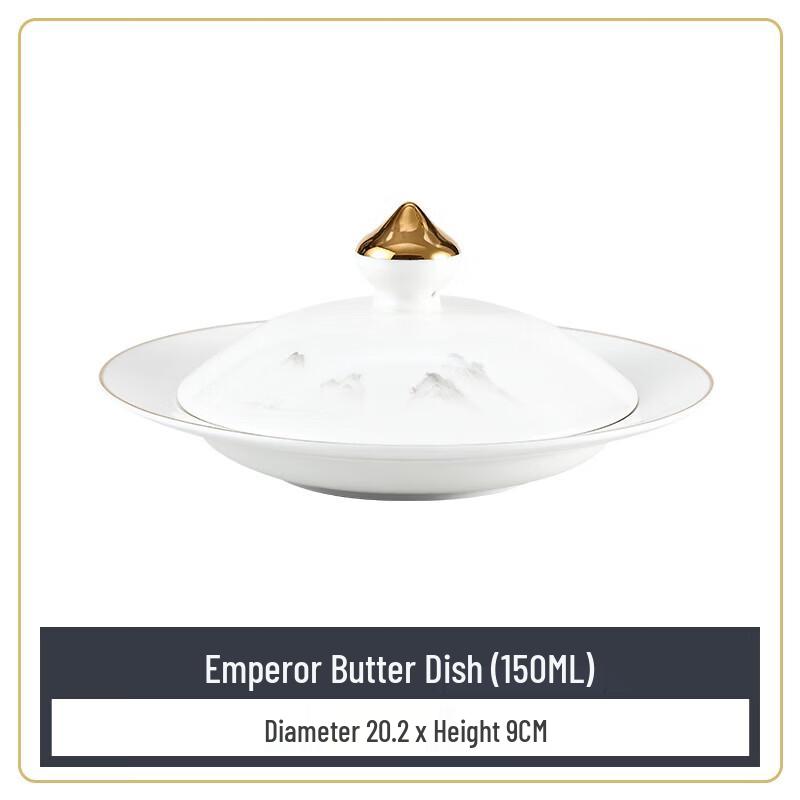 Hotel Style White Porcelain Dinner Plate