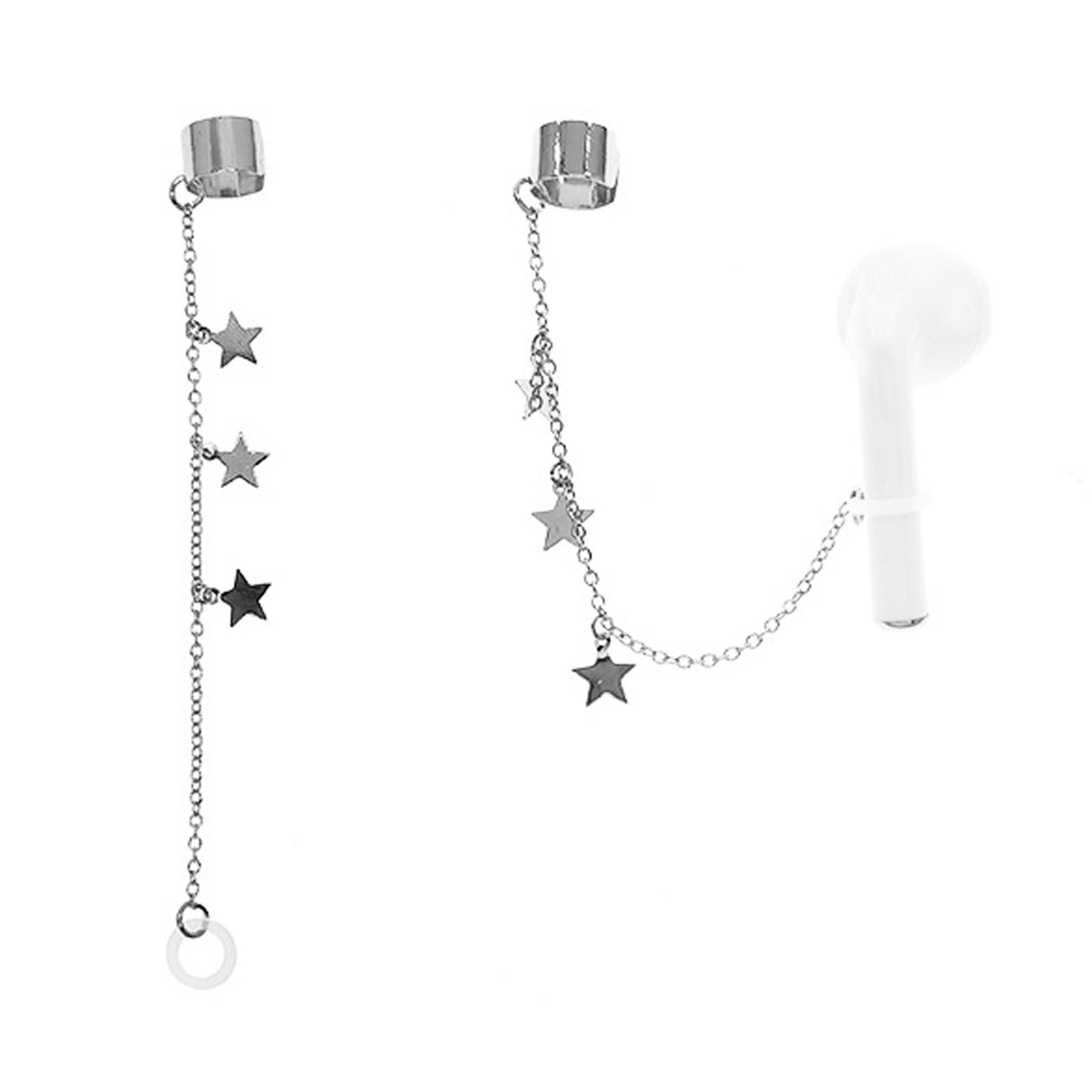 

Персиковое сердце, цепочка для ушей, различные серьги, серьги-держатели для наушников с защитой от потери