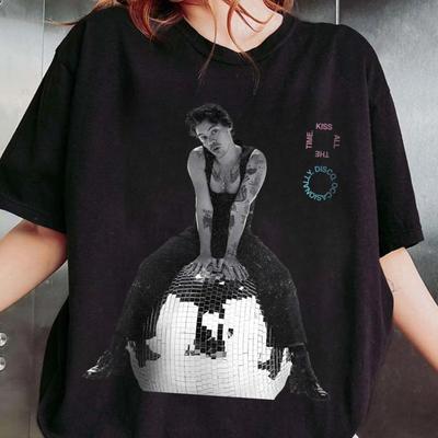 Harry Styles Beija o Tempo Todo Disco Ocasionalmente álbum Camiseta Unissex 100% Algodão Verão 2026 Gola Redonda Manga Curta Camiseta Presente para Fã
