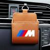 M LOGO Oppbevaringsveske til bil Bil Luftuttak Søppelpose Lær Organizerboks For BMW E46 E39 E90 E60 E36 F30 F10 E34 E30 F20 E92 M3 M4 M5 X3 X4 X5 X6 X7