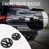 Valve Stems Caps 1/2Pcs Car Front Bonnet Grill Badge Rear Trunk Emblem Logo Cover Not Affect ACC For Volkswagen VW Golf 6 MK6 20 zg0