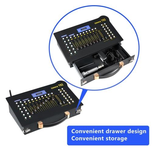 Daconovo Portable DMX 192 Controller Console for Stage Party Bar Lighting Show