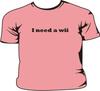 I Need A Wii Pink Kids T-Shirt