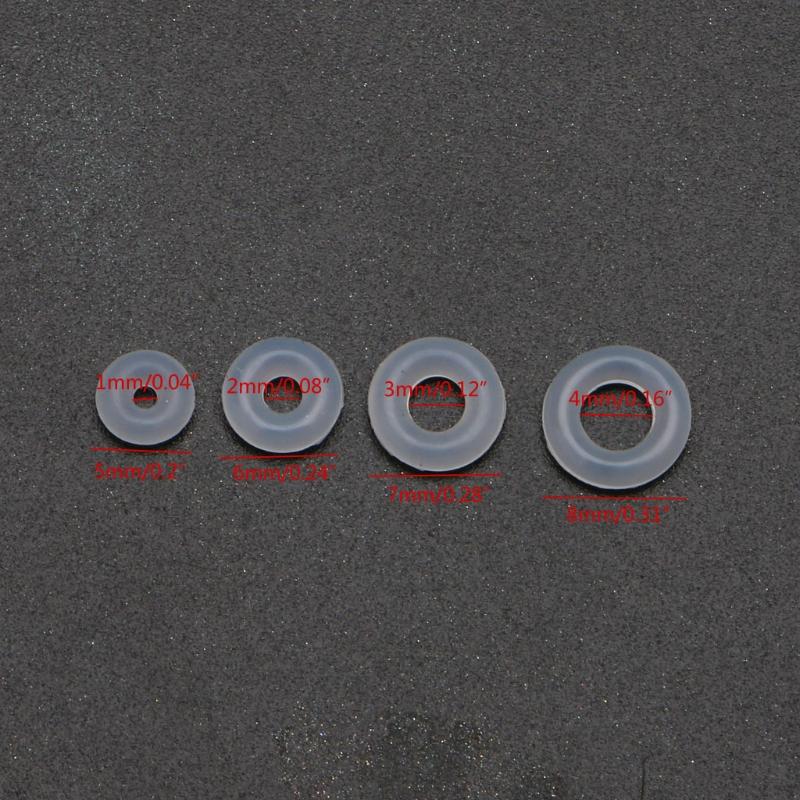 Jewelry Silicone Rubber Stopper Fastener for DIY Jewelry Making Necklaces Bracelet Clip Lock Spacer Charm Beads