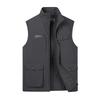 Male Autumn and Winter Middle-aged Outdoor Casual Velvet Warm Vest Worn On Both Sides