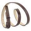Candy Color Thin Pu Leather Pin Buckle Belt Women'S High-End Clothing White Belt