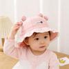 Lace Ruffle Baby Girl Fisherman Hat Solid Color Bow Sun Visors Spring Summer Bucket Cap Sweet Girl Toddler Kids Outdoor Basin Hat