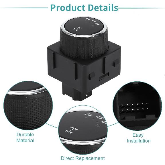 ACROPIX 4WD Four Wheel Drive Switch 4X4 Selector Switch Fit for Chevrolet Silverado 1500 2500 HD for GMC Sierra 1500 No.15913725 - Pack of 1