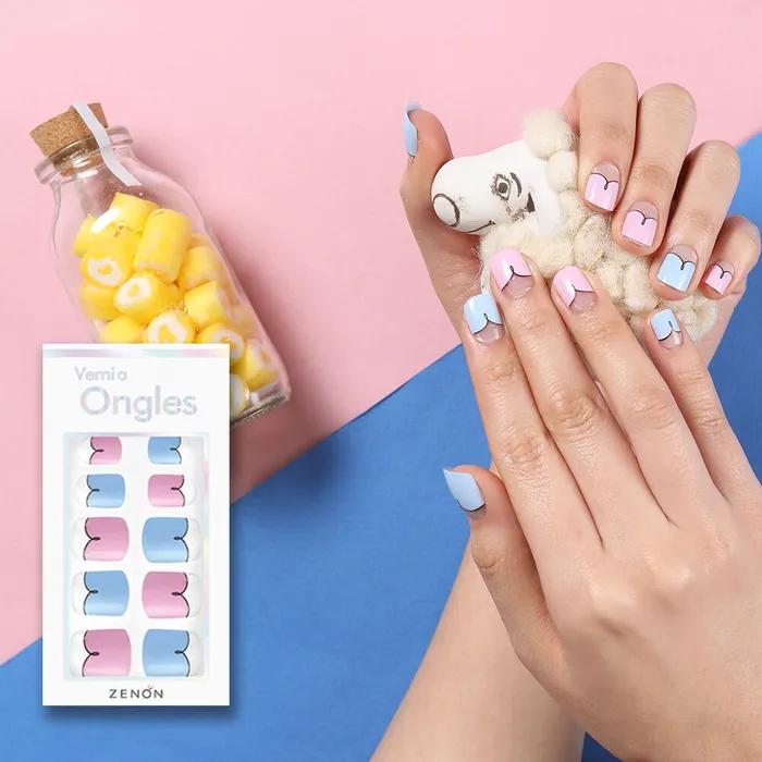 

Бесплатный клей Гелевые типсы для ногтей - 03 Запутанный пудинг