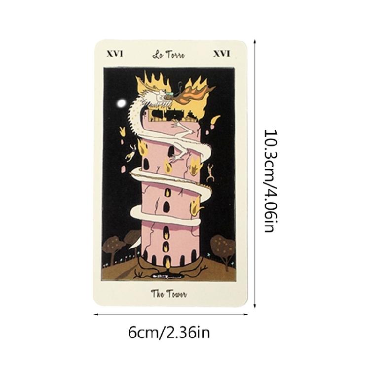 Carlotydes Tarot Deck Card Divination-Board Game Fortune Telling Game for Women