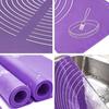 Large Silicone Baking Mat, Extra Thick Non-Stick Dough Kneading Mat with Measurement Scale for Pastry, Pizza, Bread & Baking