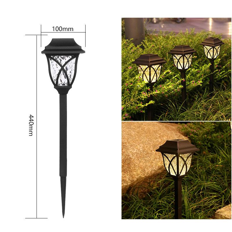 Mini Solar LED Trädgårdslampor Rostfritt stål Utomhus Solar Power Pathway Lights Yard Driveway Landskapsljus