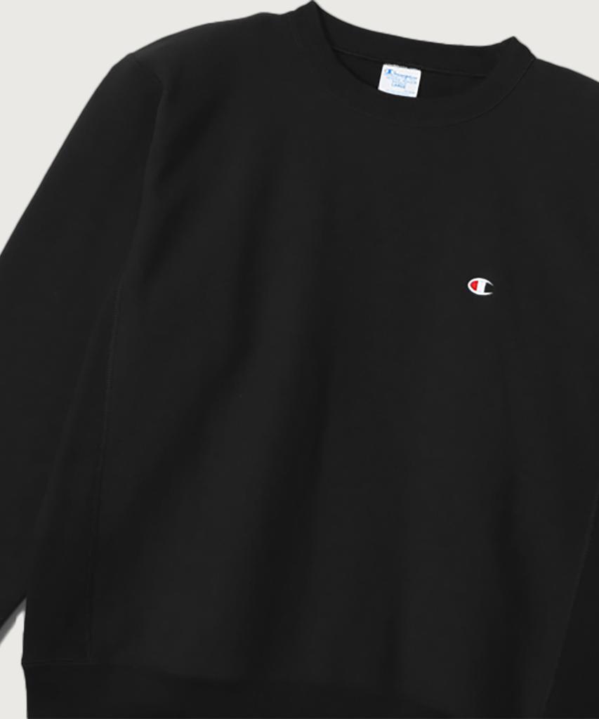 CHAMPION Reverse Weave Blu-Tack C Logo Loose Fit Brushed Sweatshirt Black
