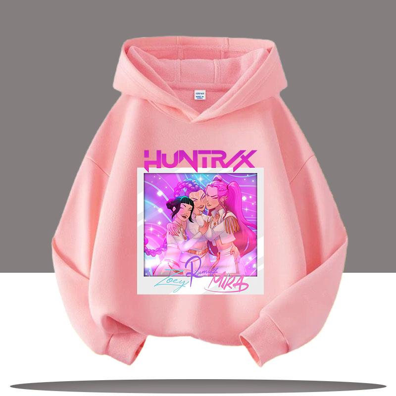 KPop Łowcy Demonów Bluza z Kapturem Moda Rumi Bluza Pulower Uroczy Długi Rękaw Jesień Chłopcy Dziewczęta Kreskówka Y2K Bluza Sportowa