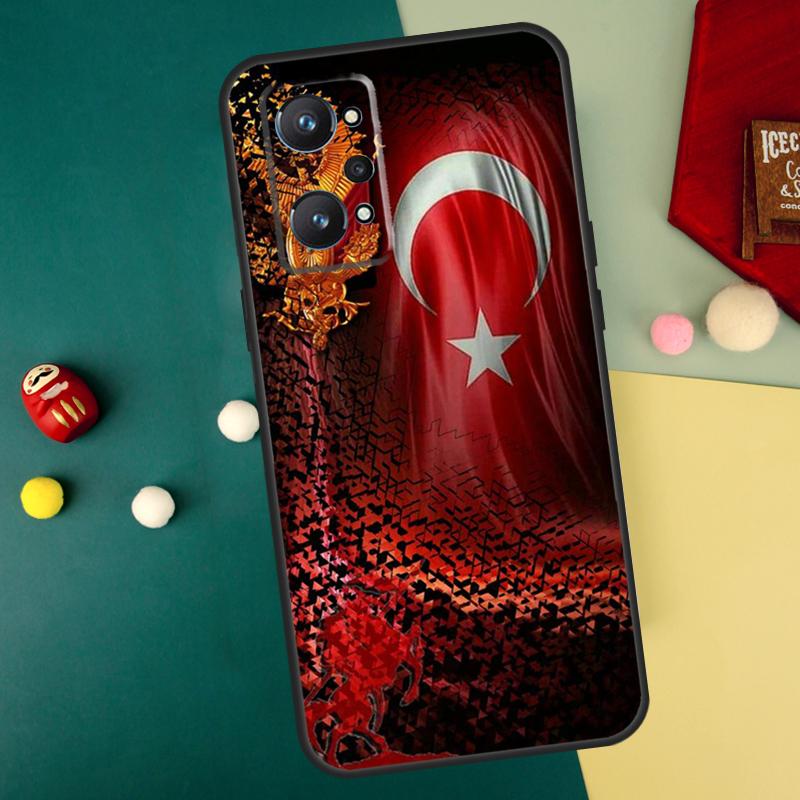 Turkey Turkish Flag For Realme C75 C61 C67 C63 C71 C55 C51 C65 C53 GT6 GT7 15 Pro 10 11 12 13 14 Pro Plus Case