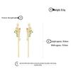 Winter Retro Fan Tassel Earrings: 925 Silver, Enamel & Pearl Ornaments