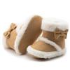 2025 Herbst/Winter Kleinkind Baumwollstiefel: Mit Schleife, Mehrfarbig, Rutschfeste Weichsohle