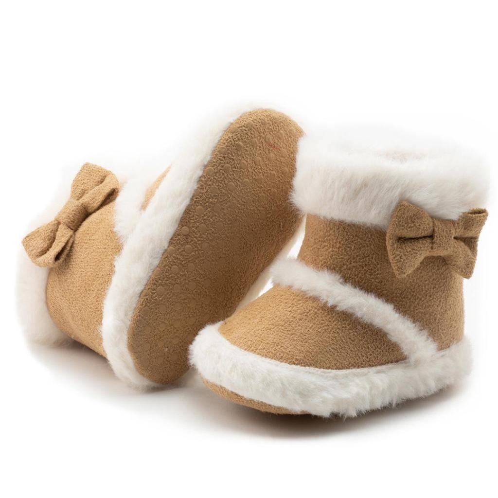 2025 Herbst/Winter Kleinkind Baumwollstiefel: Mit Schleife, Mehrfarbig, Rutschfeste Weichsohle